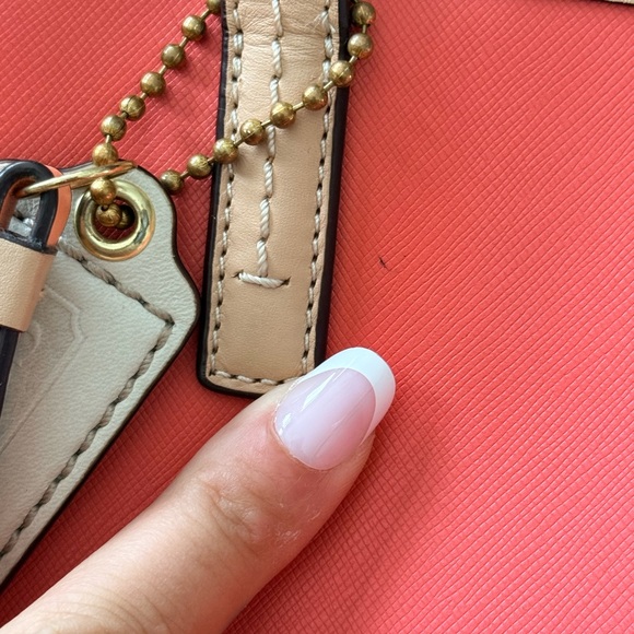 COACH Park Metro B4 Coral Leather Tote Handbag 24341 - Picture 15 of 16